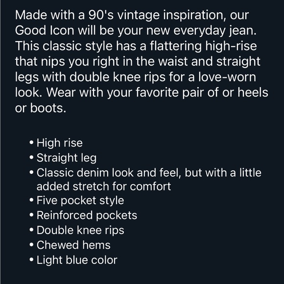 NWT Good American - Good Icon jeans SZ 0/25 - Picture 5 of 5